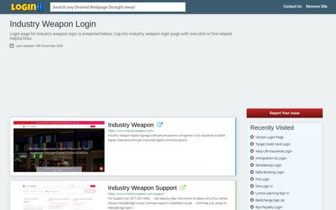Industry Weapon Login - Loginii.com