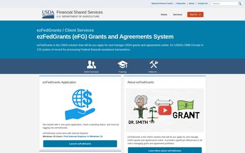 ezFedGrants | Financial Shared Services
