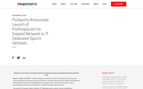 FloSports Announces Launch of FloHoops.com to Expand ...