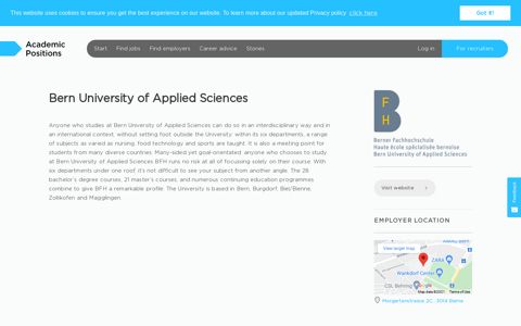 Jobs at Bern University of Applied Sciences - Academic ...