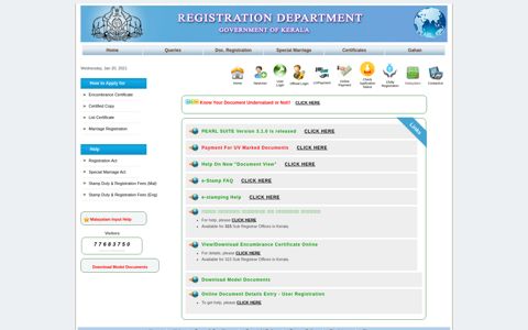 Registration Department - Govt. of Kerala