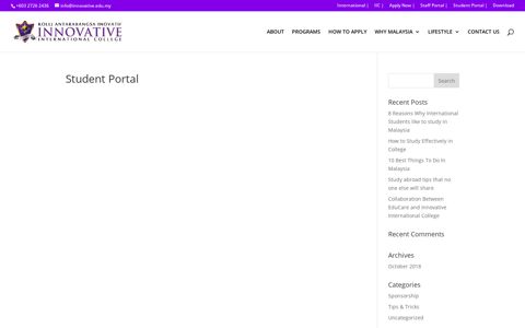 Student Portal | IIC
