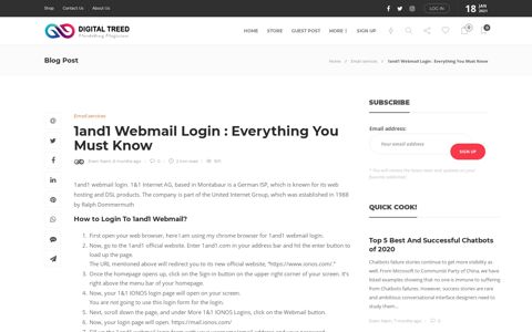 1and1 Webmail Login : Everything You Must Know - Blogs ...