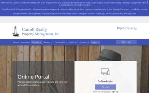 Tenant Portal - Carroll Realty Property Management Inc.
