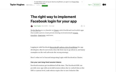 The right way to implement Facebook login for your app | by ...