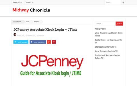 JCPenney Associate Kiosk Login - JTime - Midway Chronicle