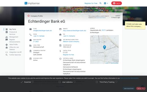 Echterdinger Bank eG | Implisense