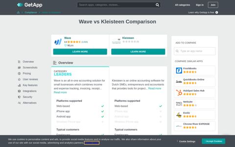 Wave vs Kleisteen Comparison | GetApp®