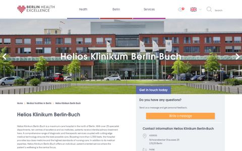 Helios Klinikum Berlin-Buch | Visit Berlin Health Excellence