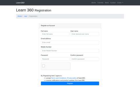 Registration - learn360