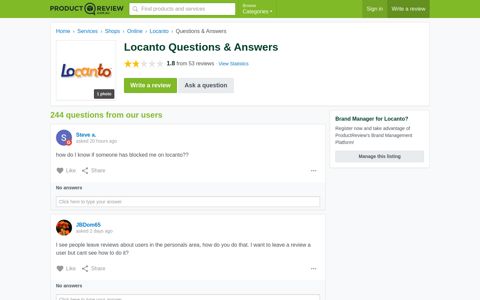 Locanto Questions | ProductReview.com.au