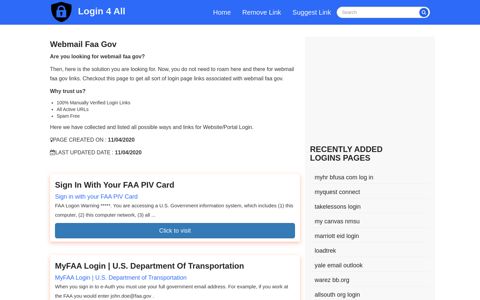 webmail faa gov - Official Login Page [100% Verified]