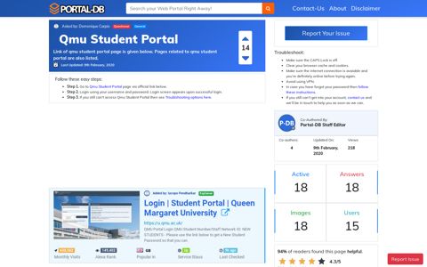 Qmu Student Portal