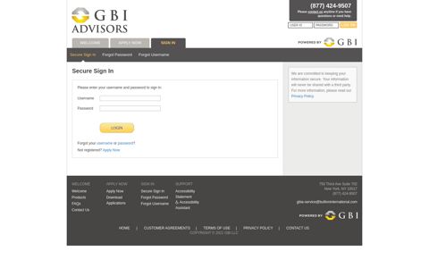 Profiles - GBI Advisors Portal