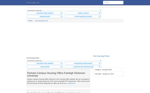 [LOGIN] Fdu Housing Portal FULL Version HD ... - Portal login link