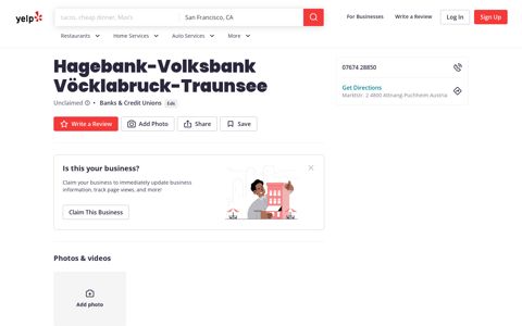 Hagebank-Volksbank Vöcklabruck-Traunsee - Banks & Credit ... - Yelp