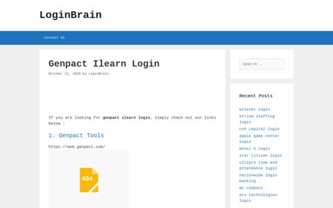 genpact ilearn login - LoginBrain