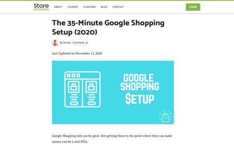 The 35-Minute Google Shopping Setup (2020) - Store Growers