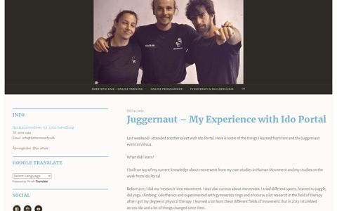 Juggernaut – My Experience with Ido Portal – BetterMove
