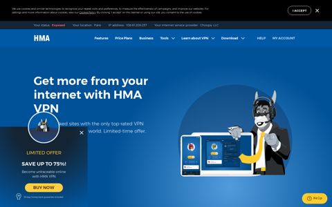 HMA VPN service | Total online privacy with HMA