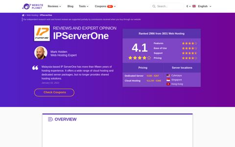 IPServerOne Review 2020 – Is It Worth It? - Website Planet