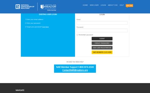 EXISTING USER LOGIN - Code of Ethics Portal