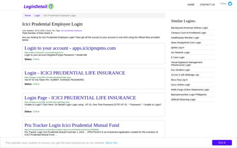 Icici Prudential Employee Login Login to your account - apps ...