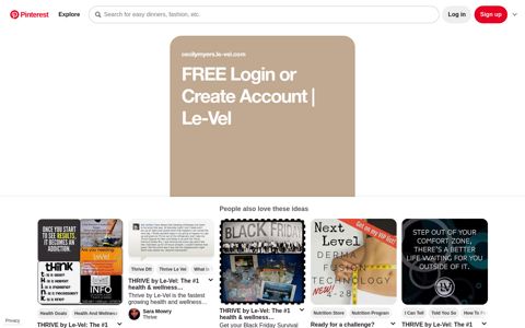 Customer Login | Le-Vel - Pinterest