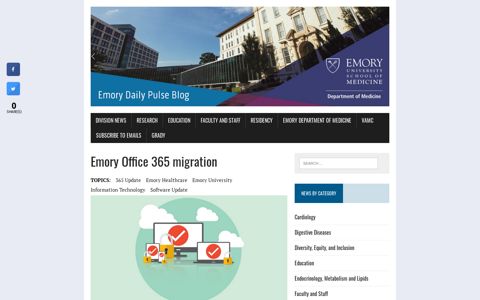Emory Office 365 migration - Emory Daily Pulse