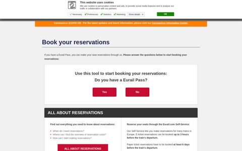 Book your reservations - Rail Travel in Europe | Eurail.com