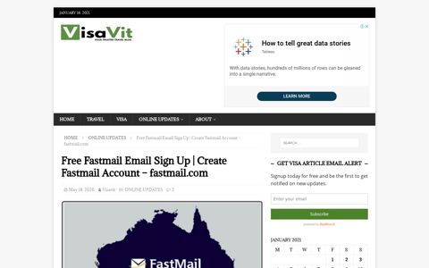Free Fastmail Email Sign Up | Create Fastmail Account - VisaVit
