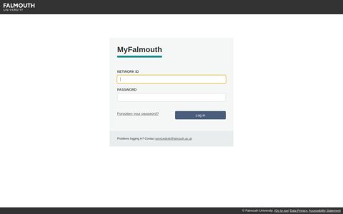 Log in to the portal - Falmouth University