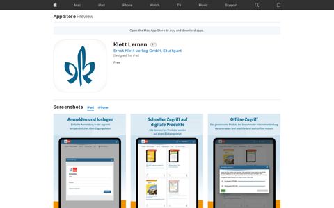 ‎Klett Lernen on the App Store