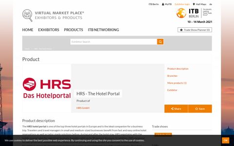 HRS - The Hotel Portal: HRS GmbH - ITB Berlin - Product