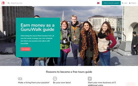 Earn money as a free tour guide with GuruWalk | GuruWalk