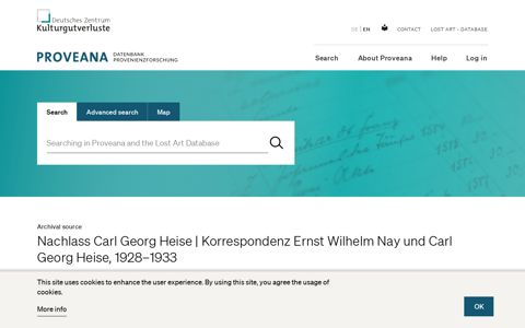 Nachlass Carl Georg Heise | Korrespondenz Ernst Wilhelm ...