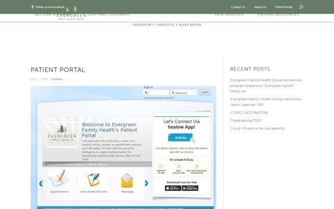 Patient Portal – Evergreen Family Health
