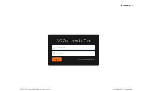 ING Commercial Card | Log in