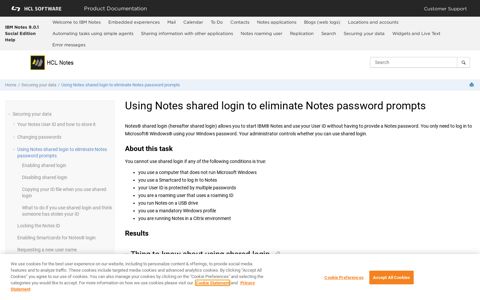 Using Notes shared login to eliminate Notes password prompts