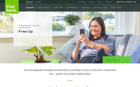 Free Up | Accounts - Kiwibank