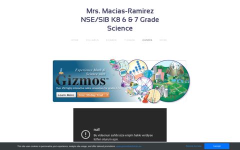 Gizmos - Mrs. Macias-Ramirez NSE/SIB K8 6 & 7 Grade Science