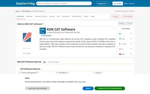 KDK GST Software Pricing, Reviews and Features (December ...