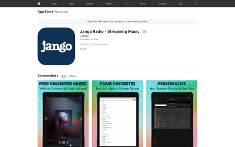 ‎Jango Radio - Streaming Music im App Store - Apple