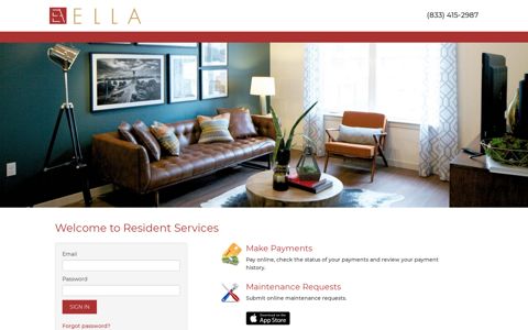 Login to Ella Resident Services | Ella - RENTCafe