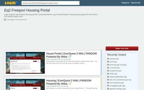Eq2 Freeport Housing Portal - Loginii.com