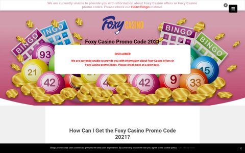 Foxy Bingo & Foxy Casino Promo Code 2020: Claim sign-up ...