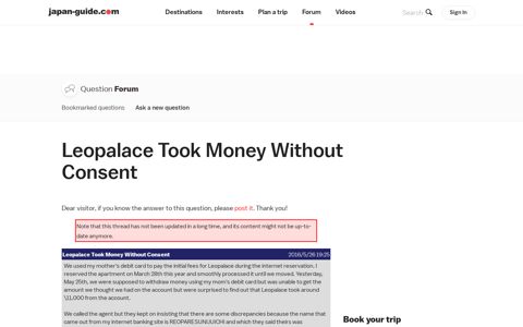 Leopalace Took Money Without Consent - japan-guide.com ...