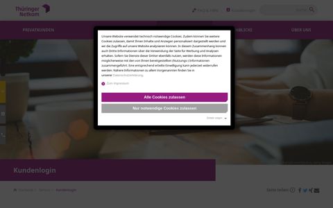 Kundenlogin - Service | Thüringer Netkom