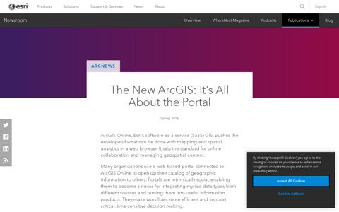 The New ArcGIS: It's All About the Portal - Esri