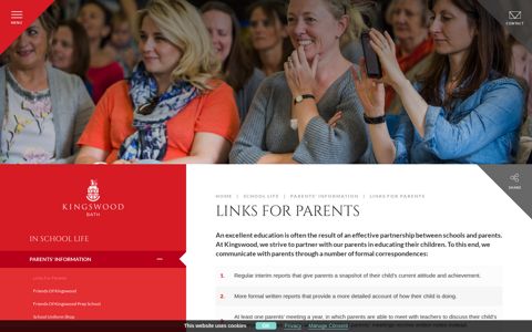 Links for Parents | Kingswood School